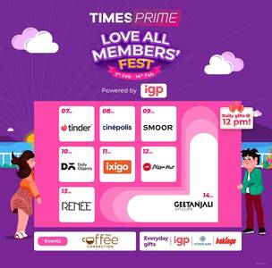 Times Prime Launches Valentine-Themed Members Fest with Premium Brand Partnerships