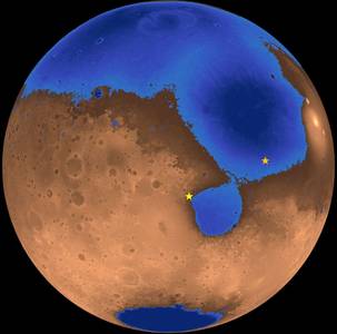 Mars could have once had sandy beaches and a large ocean, scientists say