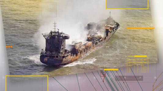 Why did the North Sea ships crash?