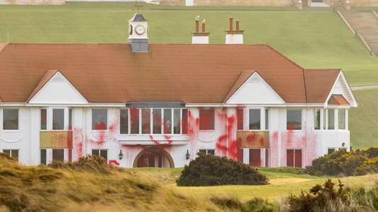 Man charged over vandalism at Trump golf course in Scotland