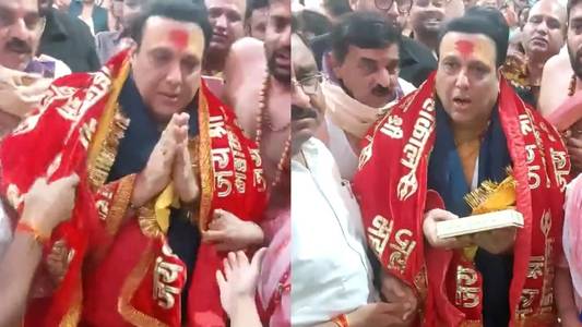 Govinda visits Mahakaleshwar Jyotirlinga temple in Ujjain during Shravan month