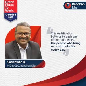 Bandhan Life Earns Great Place to Work Certification