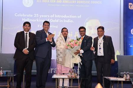 Union Minister Pralhad Joshi Celebrates 25 Years of Gold Hallmarking at GJS, Announces - Hackathon in Collaboration with BIS and GJC