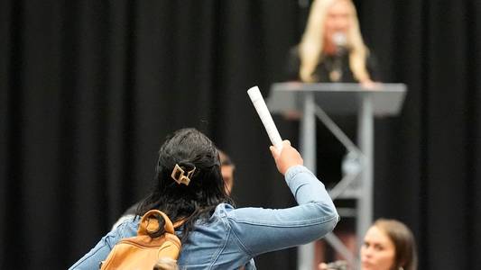 Protester tasered as Trump ally Marjorie Taylor Greene's town hall descends into chaos