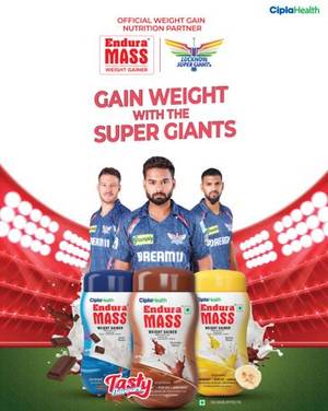 Endura Mass Becomes Official Weight Gainer Nutrition Partner for Lucknow Super Giants