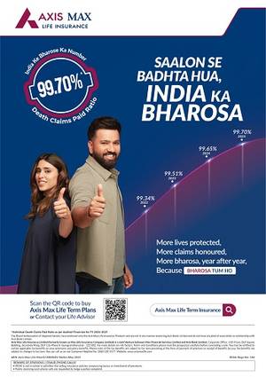 Axis Max Life Achieves Highest-Ever Claims Paid Ratio of 99.70% in FY25; Surpasses 99% Benchmark for Sixth Consecutive Year