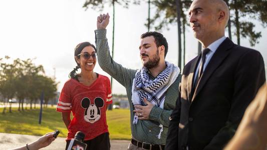 US student detained by immigration officials over pro-Palestinian protests released