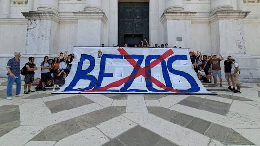 Why are activists protesting against Jeff Bezos's wedding?