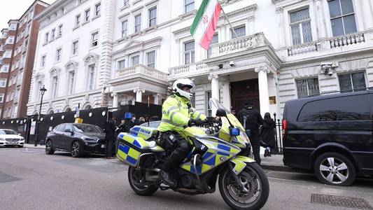 Seven charged after protest outside Iranian embassy in London