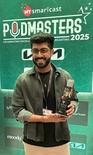 Deepak Pareek Wins 'Best Podcast - Society and Culture' Award at HT Podmasters Awards 2025 for his Podcast - 'The Chill Hour'