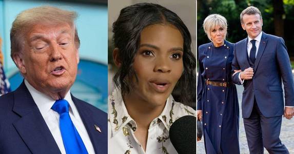 Donald Trump Begged Candace Owens to Stop Pushing Conspiracy Theory French President Emmanuel Macron's Wife Brigitte Is a Man