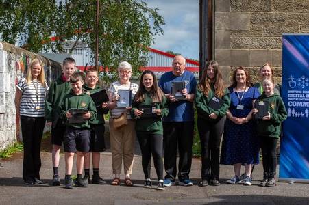 Shotts senior citizens join digital leaders from St Patrick’s Primary School for Driving Digital Locally intergenerational project
