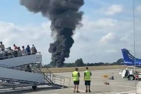 Plane crashes at Southend Airport as massive fireball seen after takeoff
