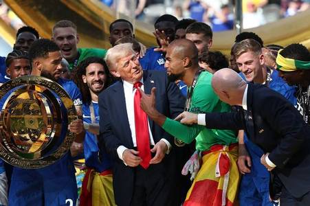 What Donald Trump did during Chelsea's trophy lift was a surprise to everyone