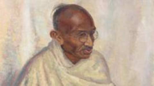 Rare Gandhi oil portrait sold for more than $200,000