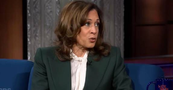 Kamala Harris Tells Stephen Colbert She Isn't Running for Governor Because the 'System' Is 'Broken'