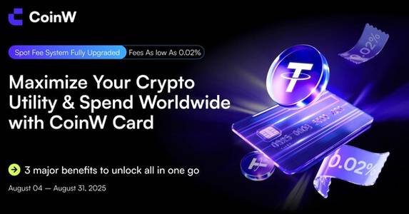 CoinW Unveils Upgraded Fee Structure and Reward Ecosystem to Boost Crypto Utility and Earnings