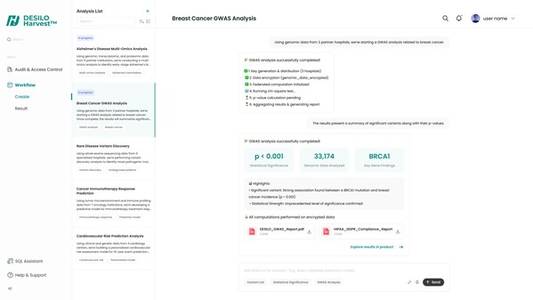 Desilo to Launch HARVEST™, Encrypted Data Collaboration Platform for Healthcare, in December