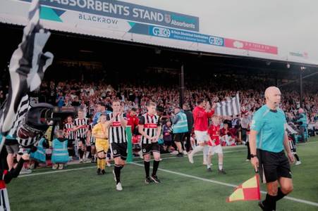 Grimsby Town Football Club give care-experienced young mascot a once in a lifetime opportunity at historic match