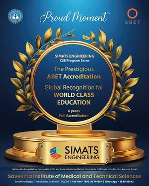 SIMATS Engineering's CSE Program Earns Prestigious ABET Accreditation