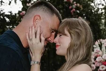 Travis Kelce breaks silence with four-word comment after engagement to Taylor Swift