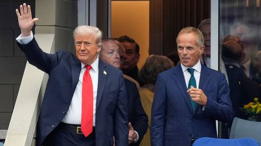 US Open men's final delayed as Trump greeted by mixed reaction